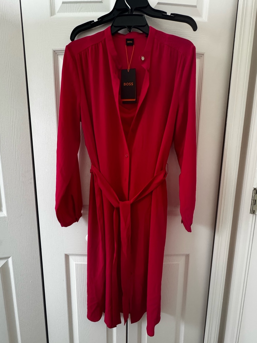 BOSS by Hugo Boss Hot Pink 2-Piece Dress Set, Long-Sleeve NWT